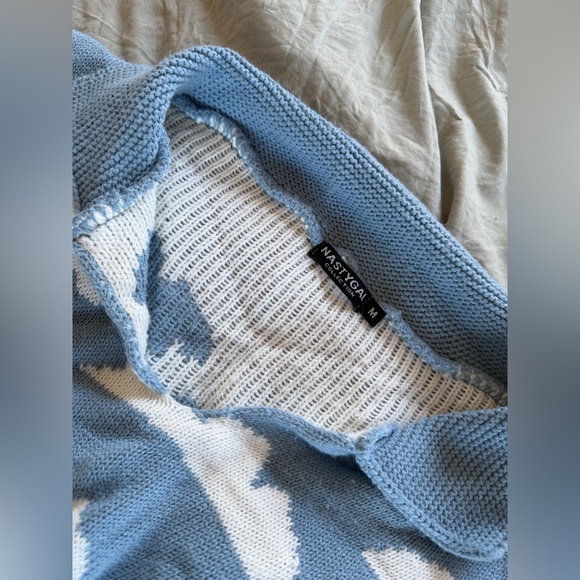 Nasty Gal 2pc Cloud Print Knit Lounge Set - Picture 7 of 9